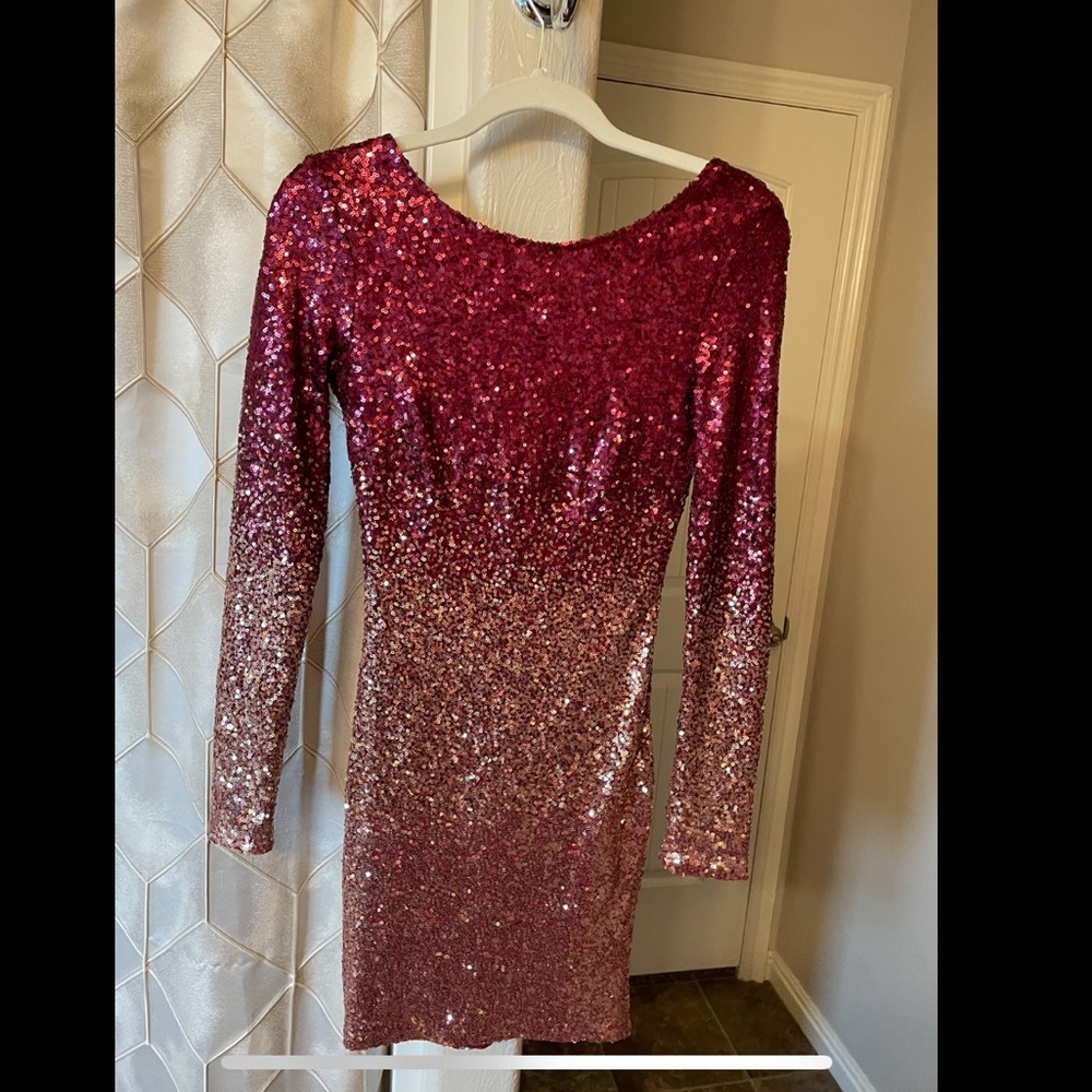 Fashion Nova Ombré Sequin Dress